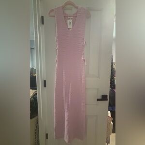 Pink Sleeveless Maxi Dress